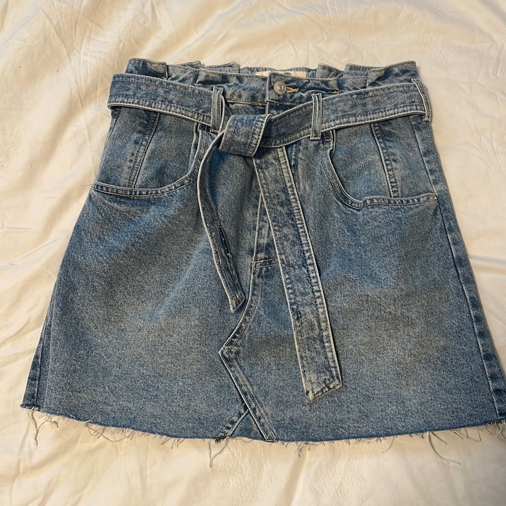 We The Free Denim Mini Skirt Size 28
